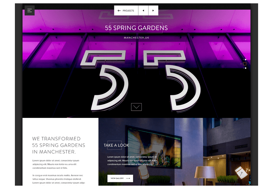 Vankinmella created the website for construction company ARCO to present their services